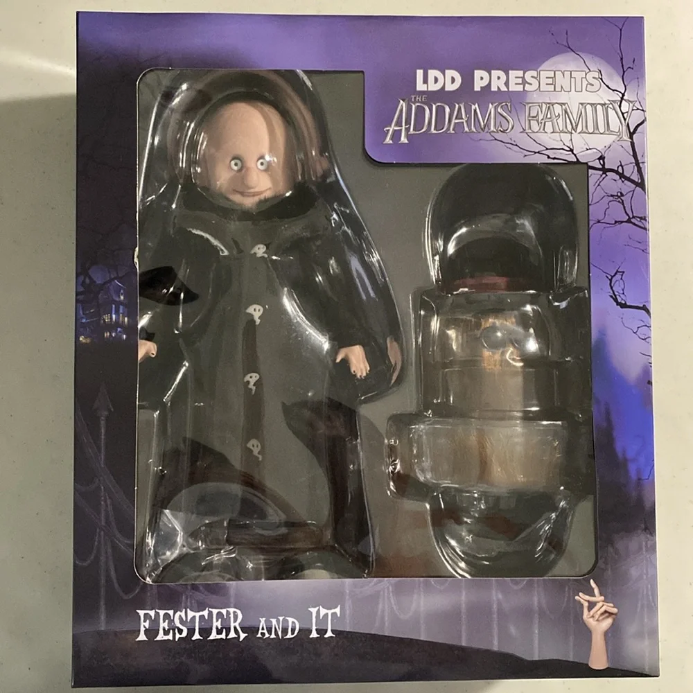 Living Dead Dolls The Addams Family Uncle Fester & Cousin It